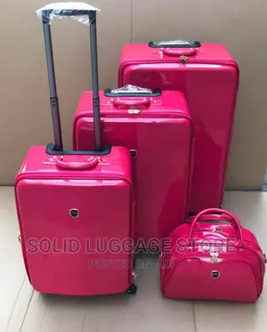 Mirror Face Leather Luggage Box