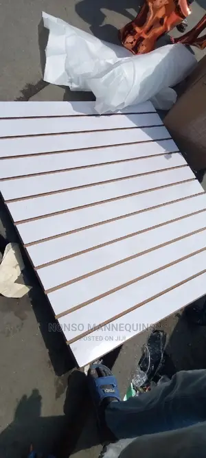 White Colour Mdf Slat Wall Mutli Purpose Boards