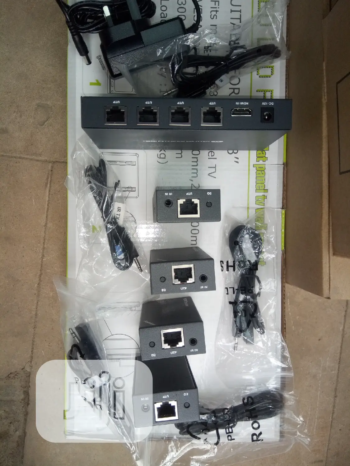 1×4 Hdmi Over Ethernet Splitter and Extender