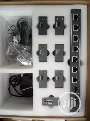 1×7hdmi Splitter and Extender Over Ethernet