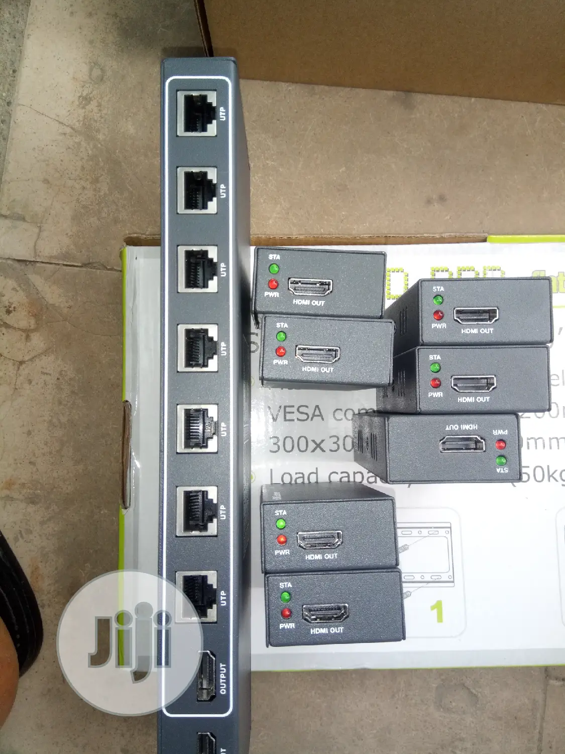 1×7hdmi Splitter and Extender Over Ethernet