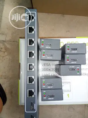 1×7hdmi Splitter and Extender Over Ethernet