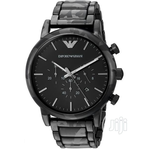 emporio armani stainless steel watch