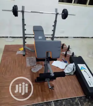 Weight Lifting Bench With Adjustable 50kg Dumbell