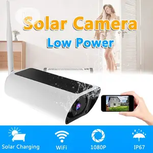 Solar Power Energy Battery Bullet PIR P2P Wireless CCTV