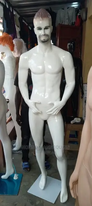 Fibre White Male Beckham Face Mannequins