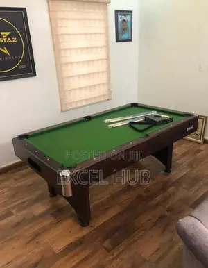 8ft Snooker Pool Table Brown Color