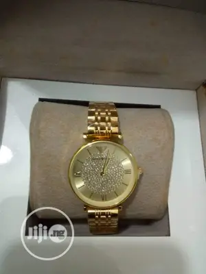 Emporio Armani Ladies Gold Wristwatch 001