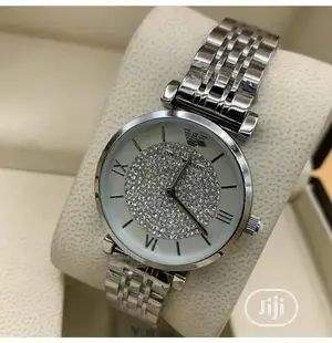 Emporio Armani Ladies Silver Wristwatch - Silver