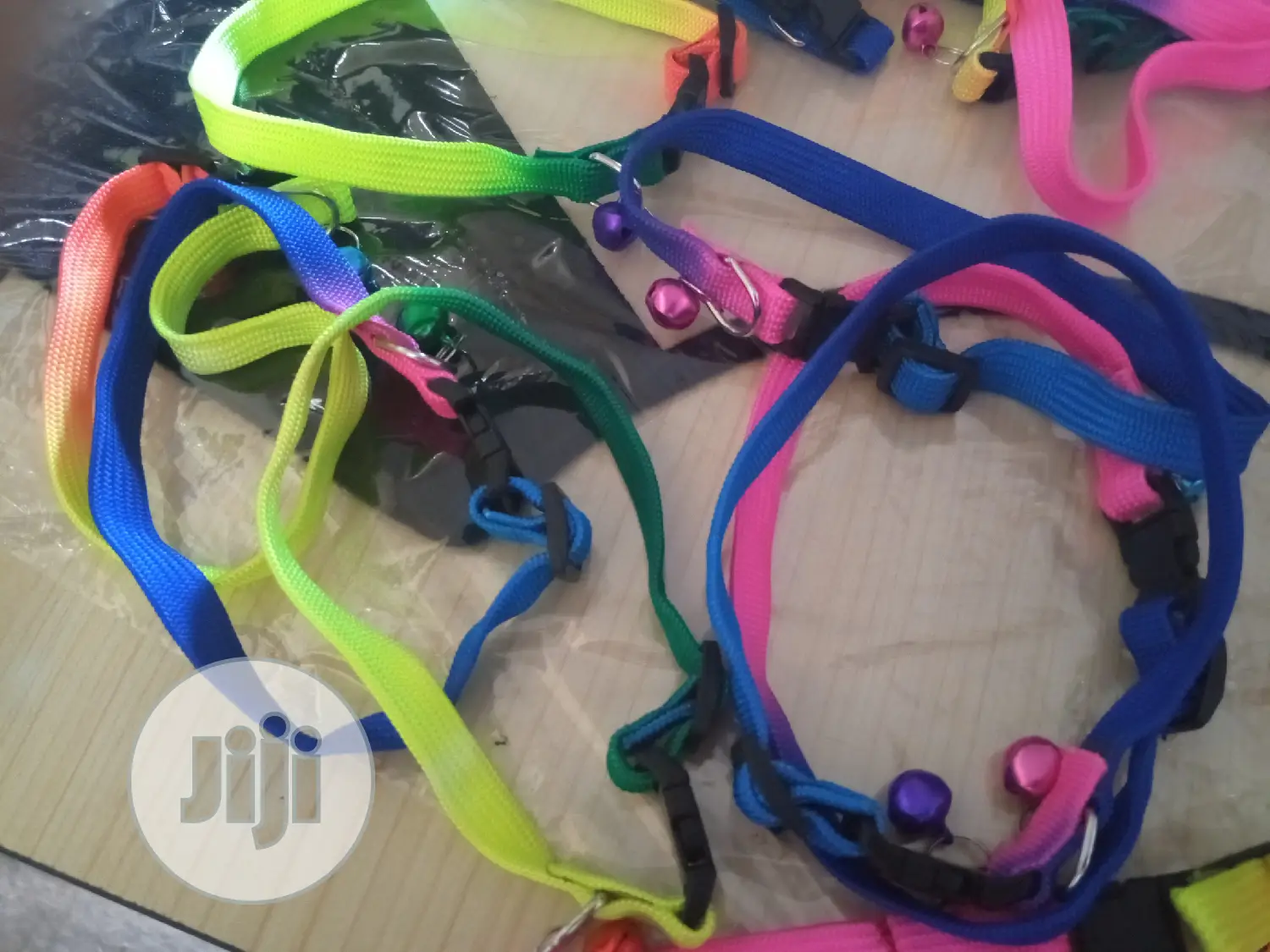 Rainbow Puppy Bell Collar
