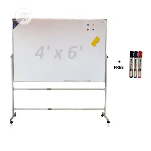 4x6 Magnetic Whiteboard With Stand
