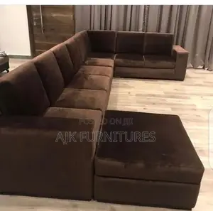 Unique Ushape Velvet Fabric Sofa