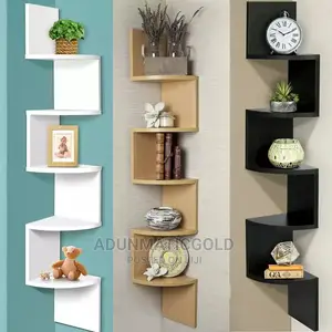 Corner Rack Wooden Design