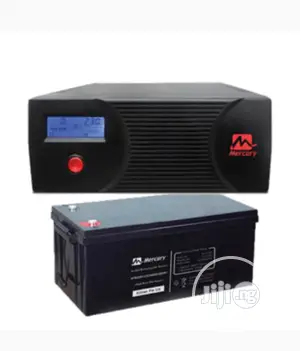 One Battery and 1.2kva Mercury Inverter Complete Set