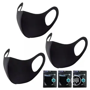 500pcs Black Washable Cotton Face Mask Nose Mask