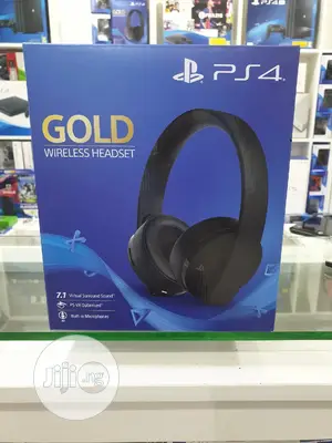 Playstation PS4 Gold Wireless Headset 100% Original Quality