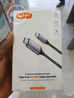 Porodo Type-C to Hdmi Cable 2m 6.6ft 100% Original