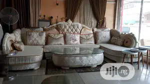 Luxury 7 Seater Living Room Contemporary Fabric Sofa Chair.