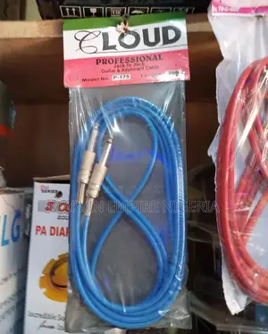 Professional Jack to Jack for Guitar Keyboard Cable_ 20fts