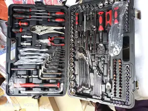 1⁄2, 3⁄8 1⁄4 Drive Socket Set With Combinations Spanners