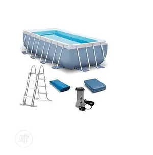 Intex (16ft X 8ft X 42) Rectangular Prism Metal Frame