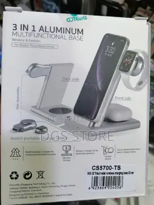 Coteetd 3in1 Aluminum Multifunctional Base Wireless