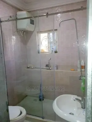Shower Cubicle With Foreign Roller