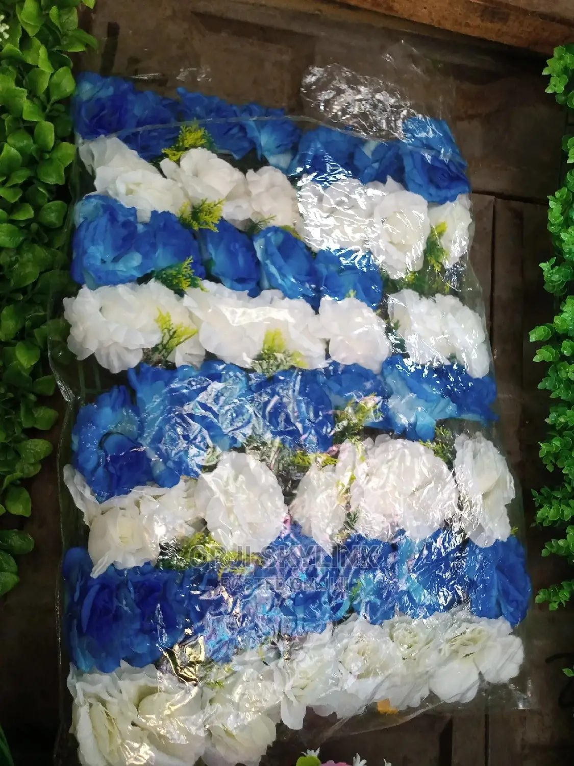 Multple Colour Artificial Wall Flower Mat