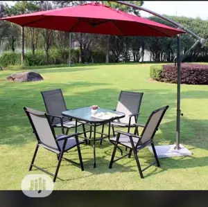 Quality Outdoor Chair and Umbrella