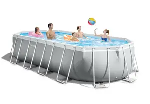 Intex 20ft X 10ft X 48in Prism Frame Oval Pool Set