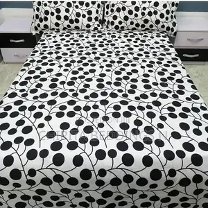 Black and White Bedspread and Duvet