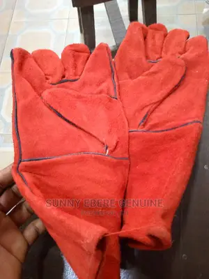 Welding Leather Hand Glove Red - Safety Custodian