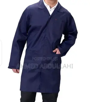 Navy Blue Lab Coat