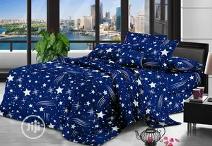 Blue Star Duvet, Bedsheet With 4 Pillowcases