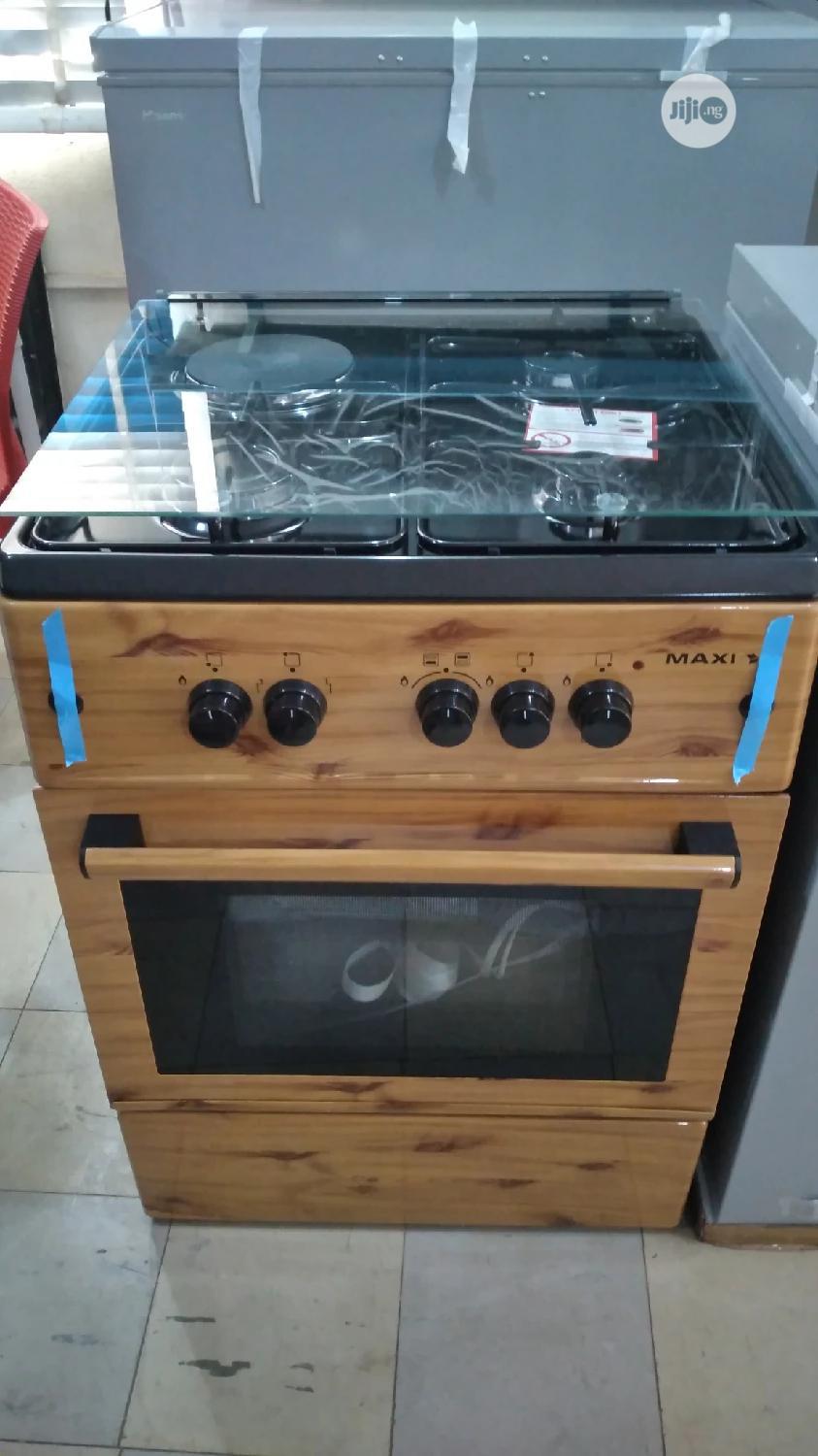 MAXI Gas Cooker 6060 (3+1) WOOD in Ibadan Kitchen Appliances, Bsc The