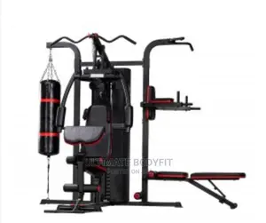 Brand New Ms631s Three Station Multi Gym With Punch Bag