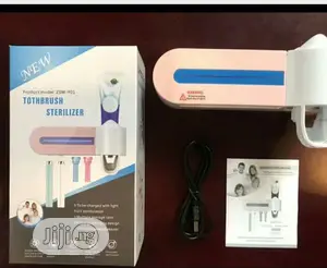 Toothbrush Sterilizer/Holder and Toothpaste Dispenser