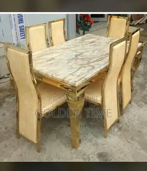 Marbul Dining by With 6 Chairs