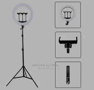 14 Inches LED Ringlight, 3-Phone Holder, Remote Tripod Stand