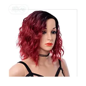Burgundy Black Classy Wavy Ombre Wig