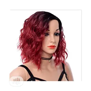 Classy Wavy Ombre Wig - Burgundy Black