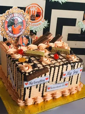 Square Buttercream Birthday Cake