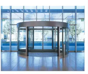 Shopping Centre Three Wing Manual Rotating Glass Doors
