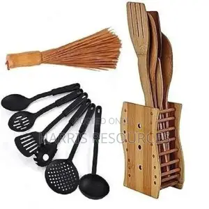 Wooden Spoons+Non Stick Spoons+Ewedu Broom