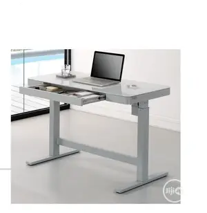 Adjustable Height Computer Desk – White