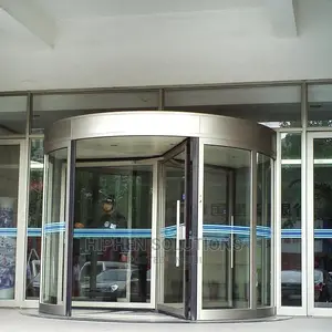 Automatic Or Manual Security Revolving Rotating Door