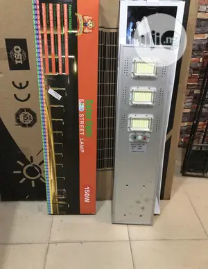 All in One Solar Street Light 150watt Iron Body