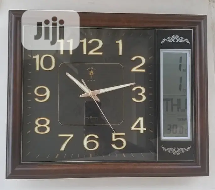Large Digital Analogue Illuminating Wall Clock - 02