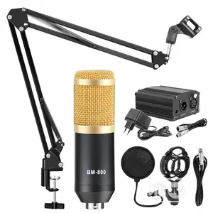 Bm 800 Studio Recording Condenser Microphone Kit Set