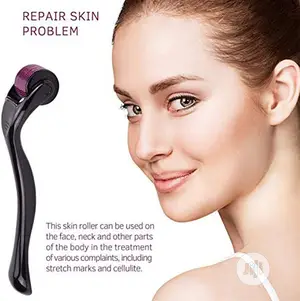 0.5mm Microneedle Scar Derma Roller Therapy Tool - Black
